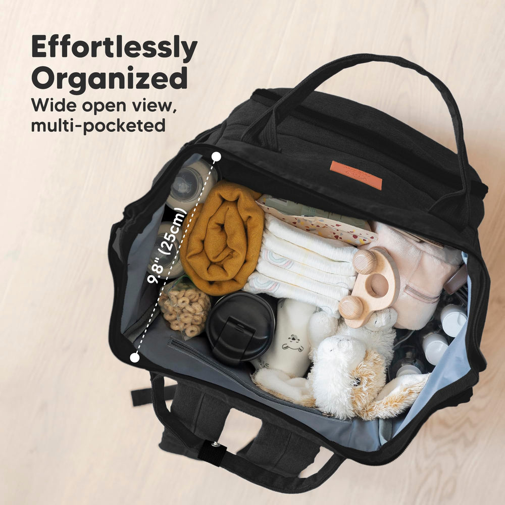 KeaBabies diaper bag backpack changing pad with waterproof surface for easy cleanup.