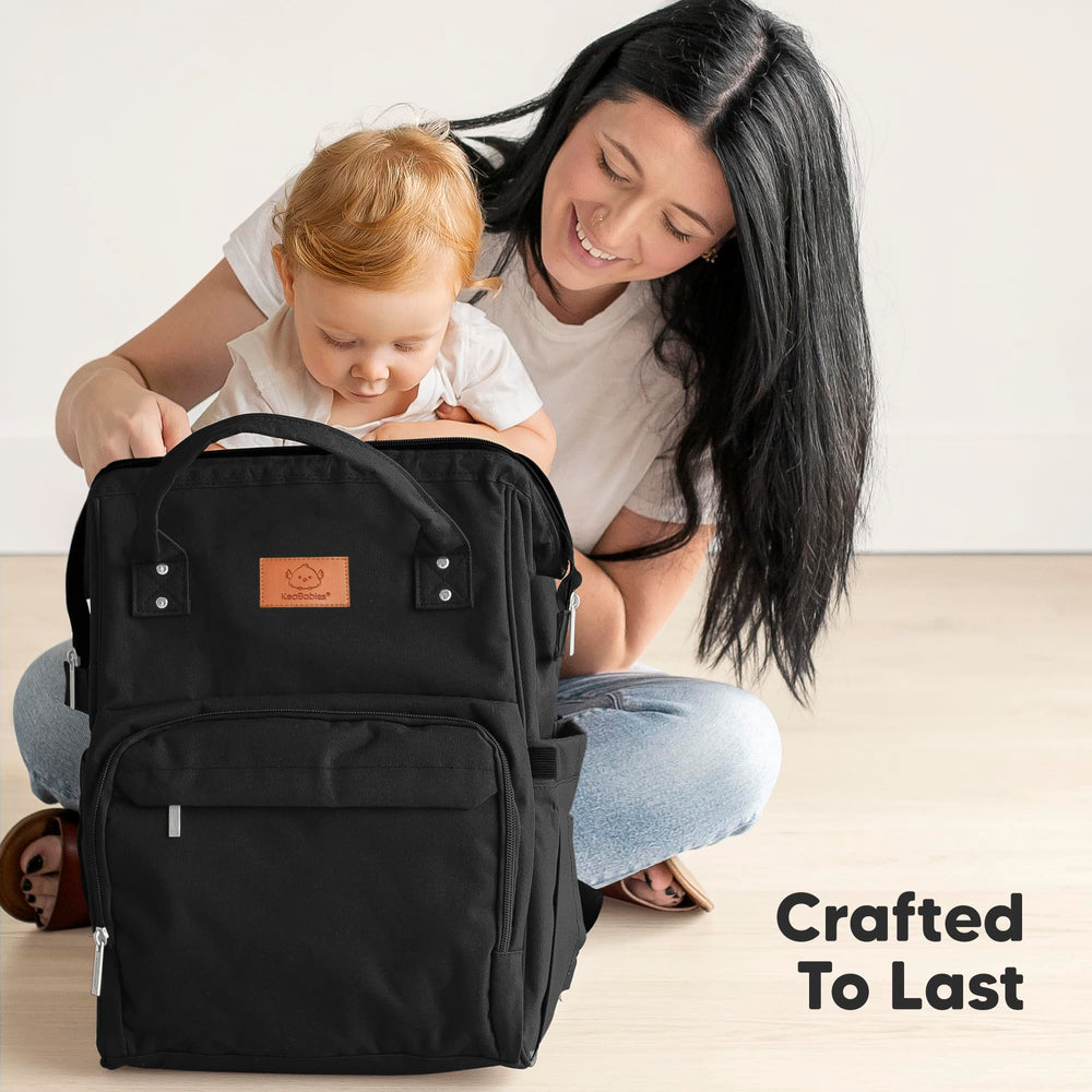 KeaBabies diaper bag backpack travel-ready design for everyday adventures.