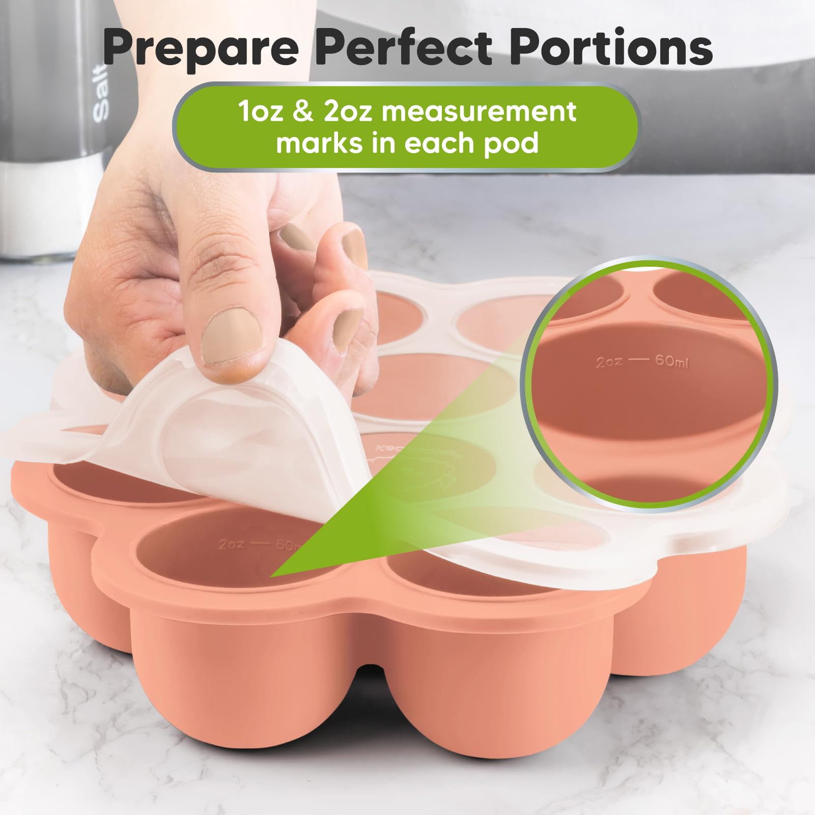 KeaBabies silicone tray safe for dishwasher and microwave.