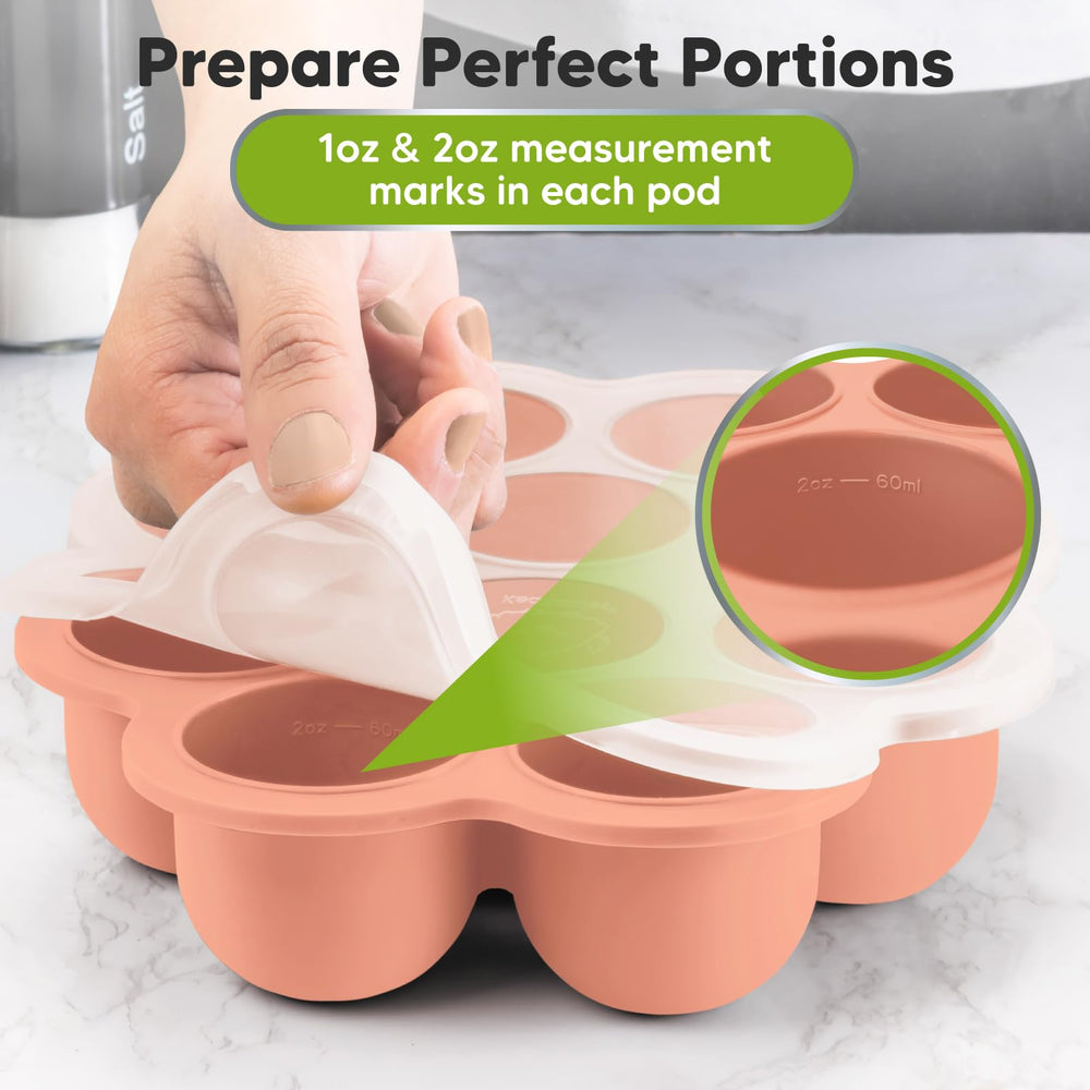 KeaBabies silicone tray safe for dishwasher and microwave.