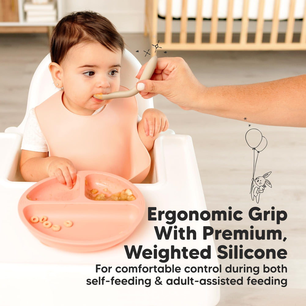 KeaBabies 3-pack spoons are dishwasher-safe for quick cleanup after meals.