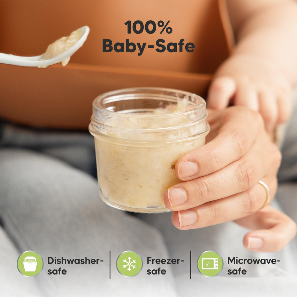 KeaBabies jars are dishwasher-safe for easy cleanup.