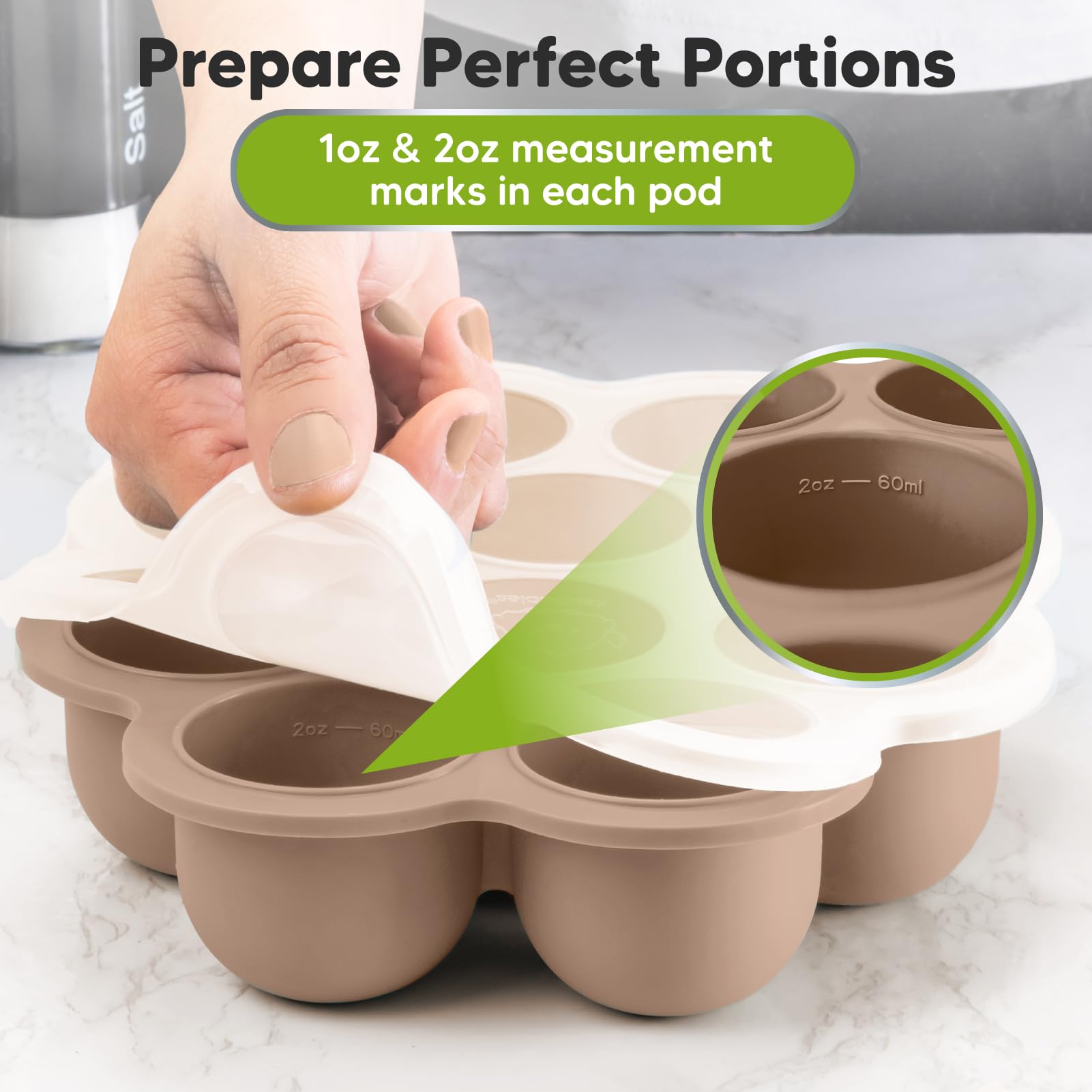 KeaBabies dishwasher-safe silicone tray simplifies cleaning after meals