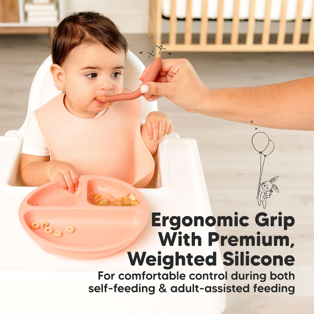 KeaBabies dishwasher-safe spoons simplify post-meal cleanup