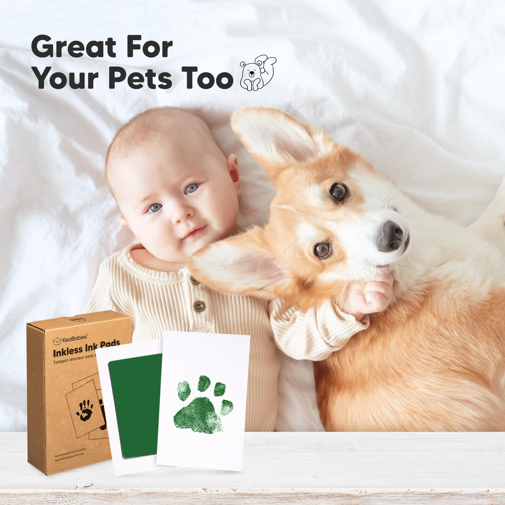 KeaBabies dog nose paw imprint option on cards