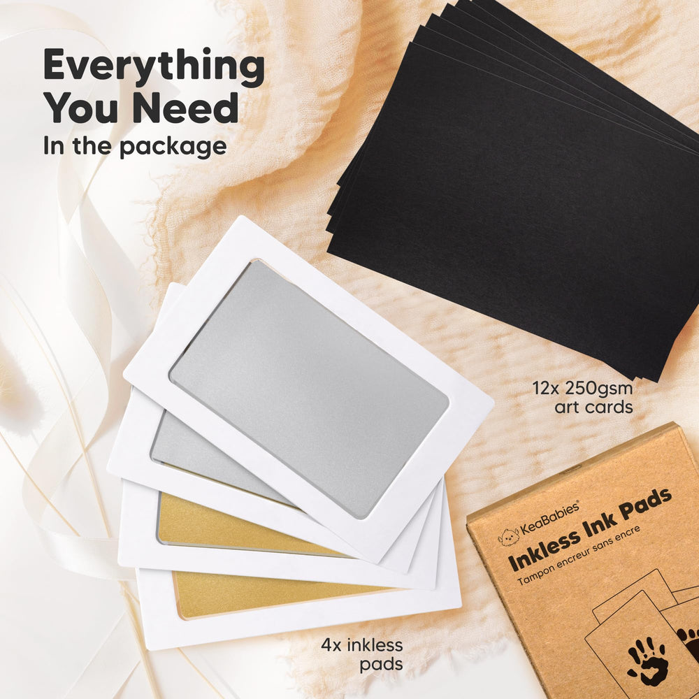 KeaBabies Dog Nose and Paw Print Kit creates pet keepsakes without smudges.