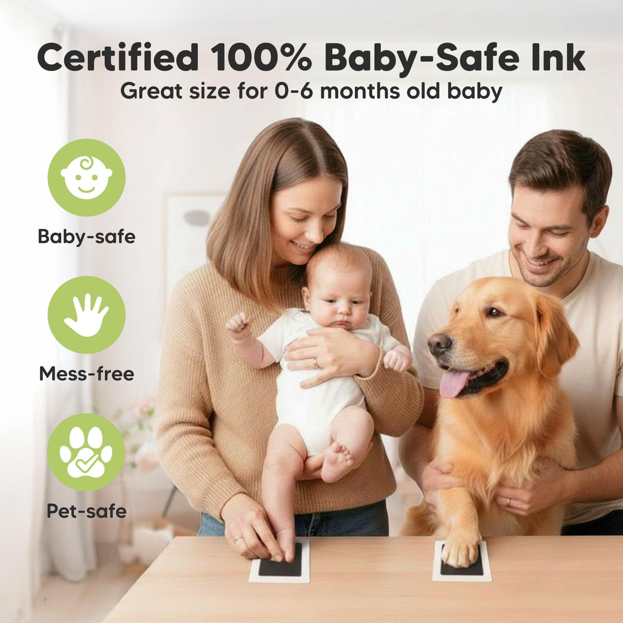KeaBabies dog nose print captured with inkless pad.