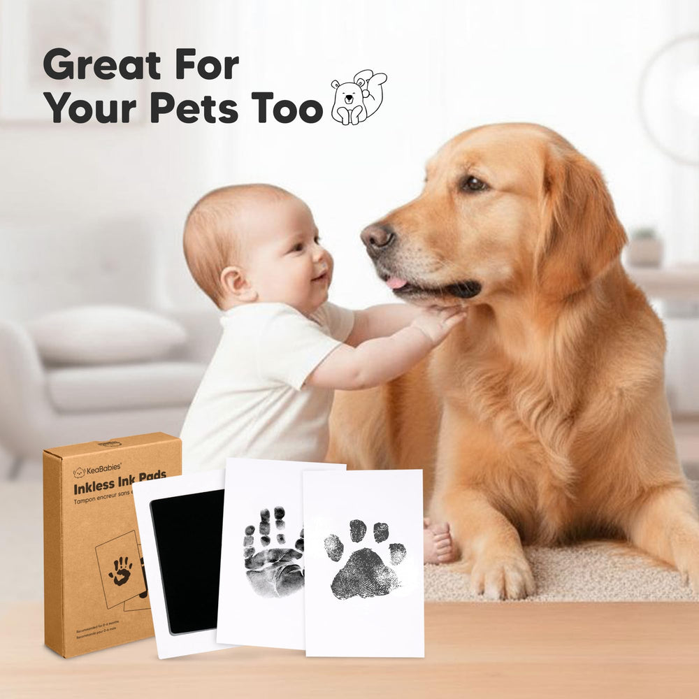 KeaBabies dog paw print captured for pet keepsake.