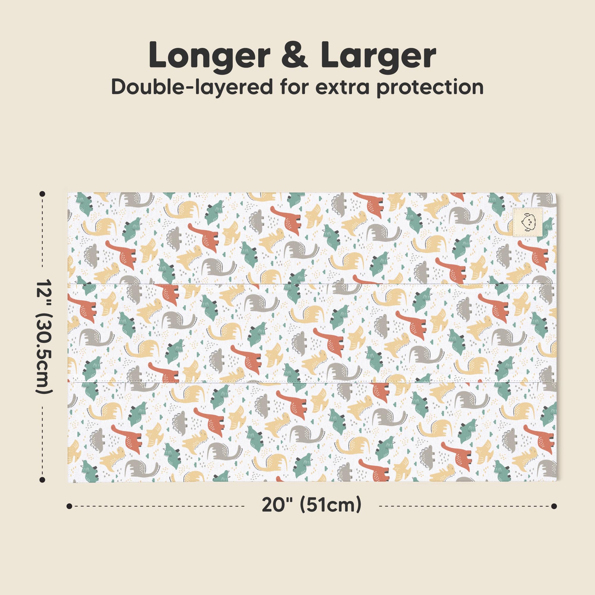 KeaBabies double-layer burp cloths with plush texture for better absorption.