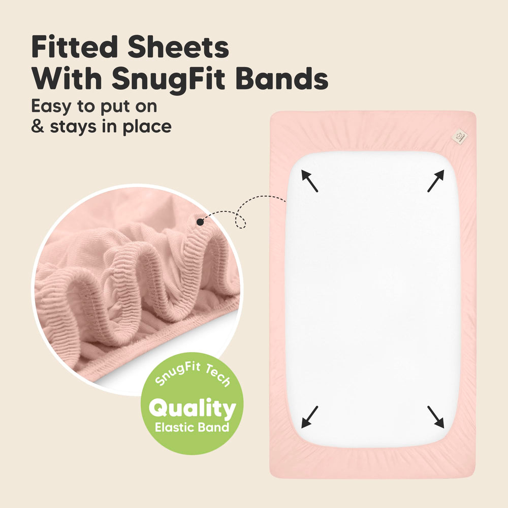 KeaBabies double-stitched sheets offer durability for busy parents.