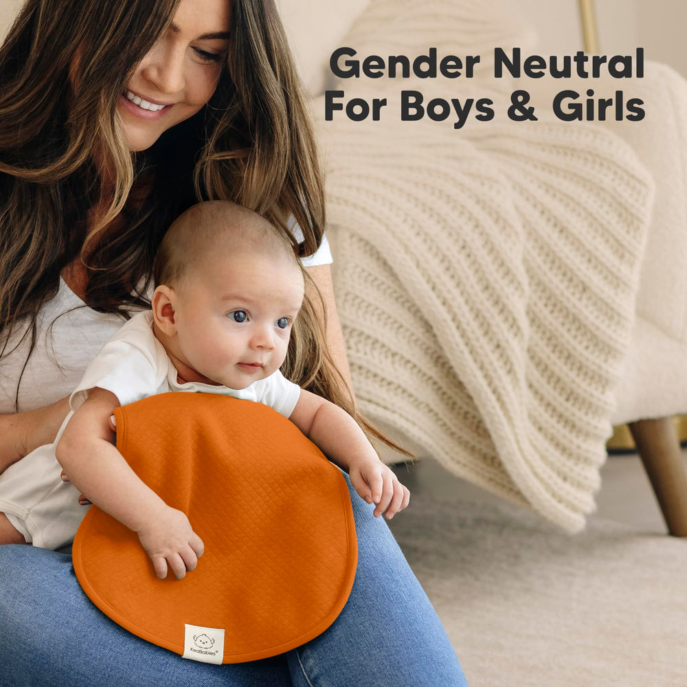 KeaBabies burp cloths are machine washable and dryer-friendly