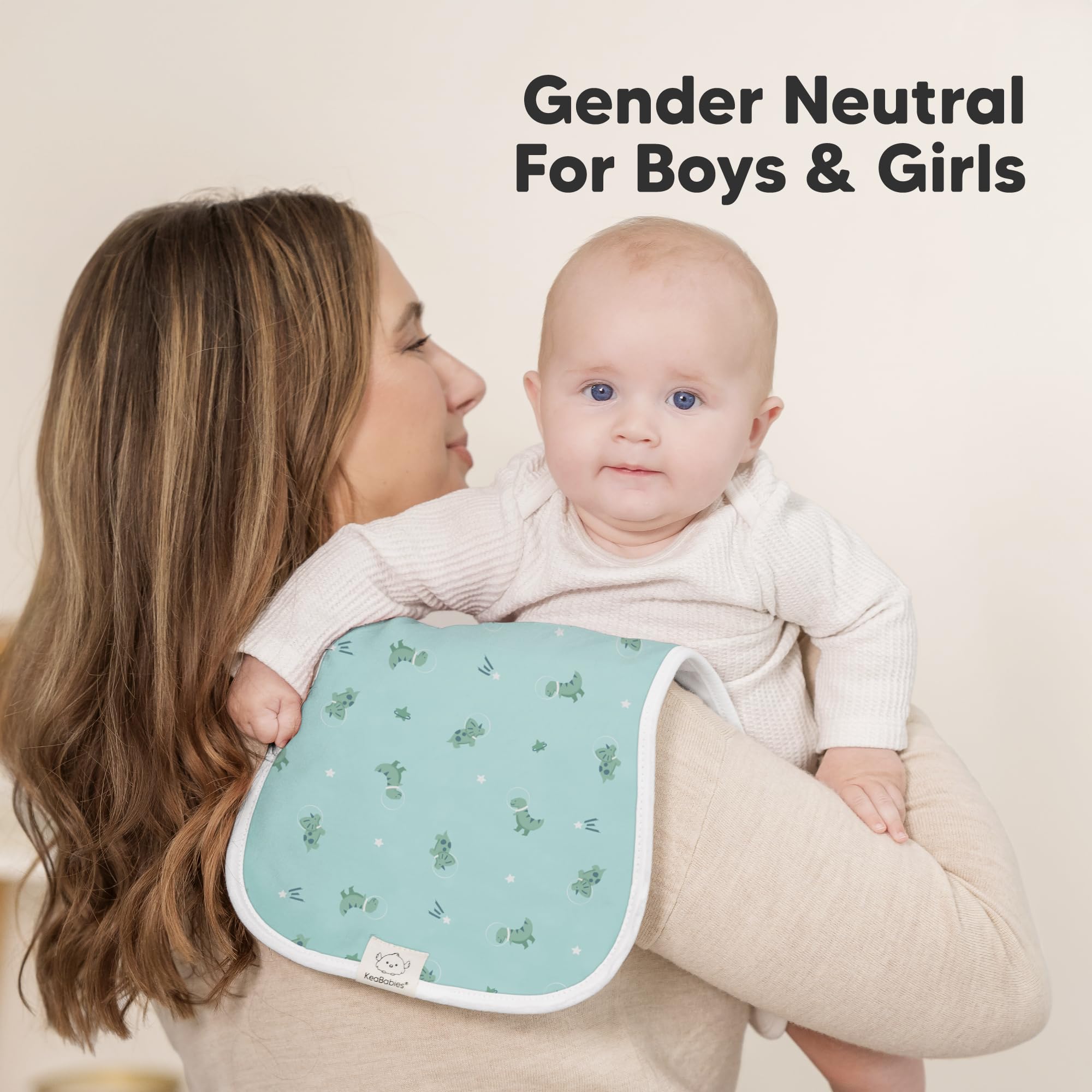 KeaBabies durable baby essential burp cloths for everyday messes