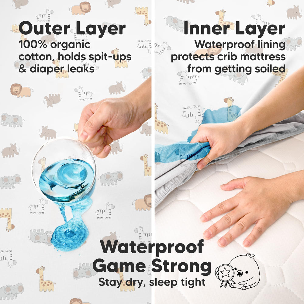 Durable, machine-washable KeaBabies sheets for busy households.