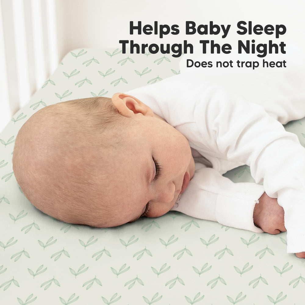 KeaBabies durable machine-washable crib sheet endures frequent washes