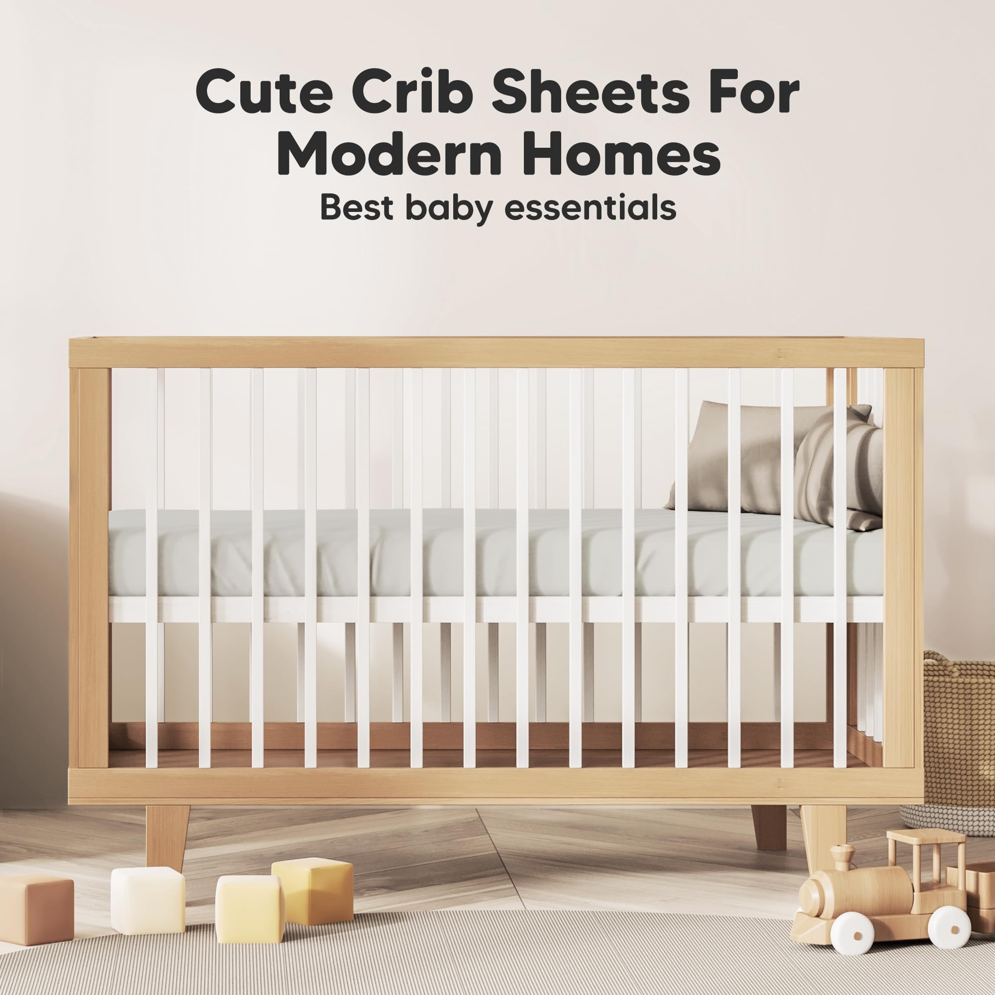 KeaBabies Durable crib sheet stands up to active little sleepers.