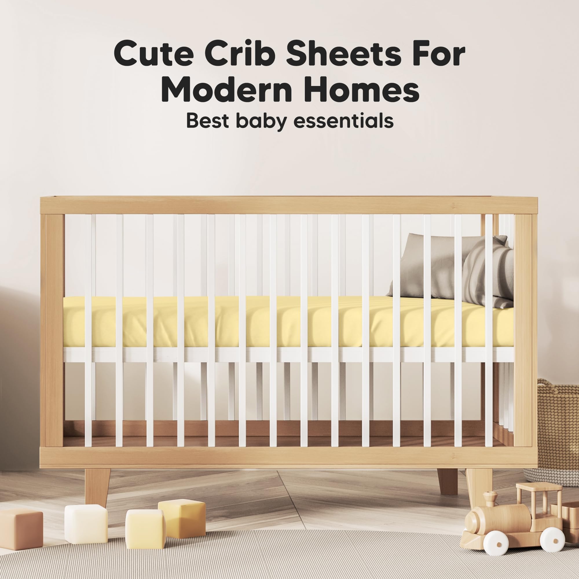 KeaBabies durable stitching ensures long-lasting crib sheets.