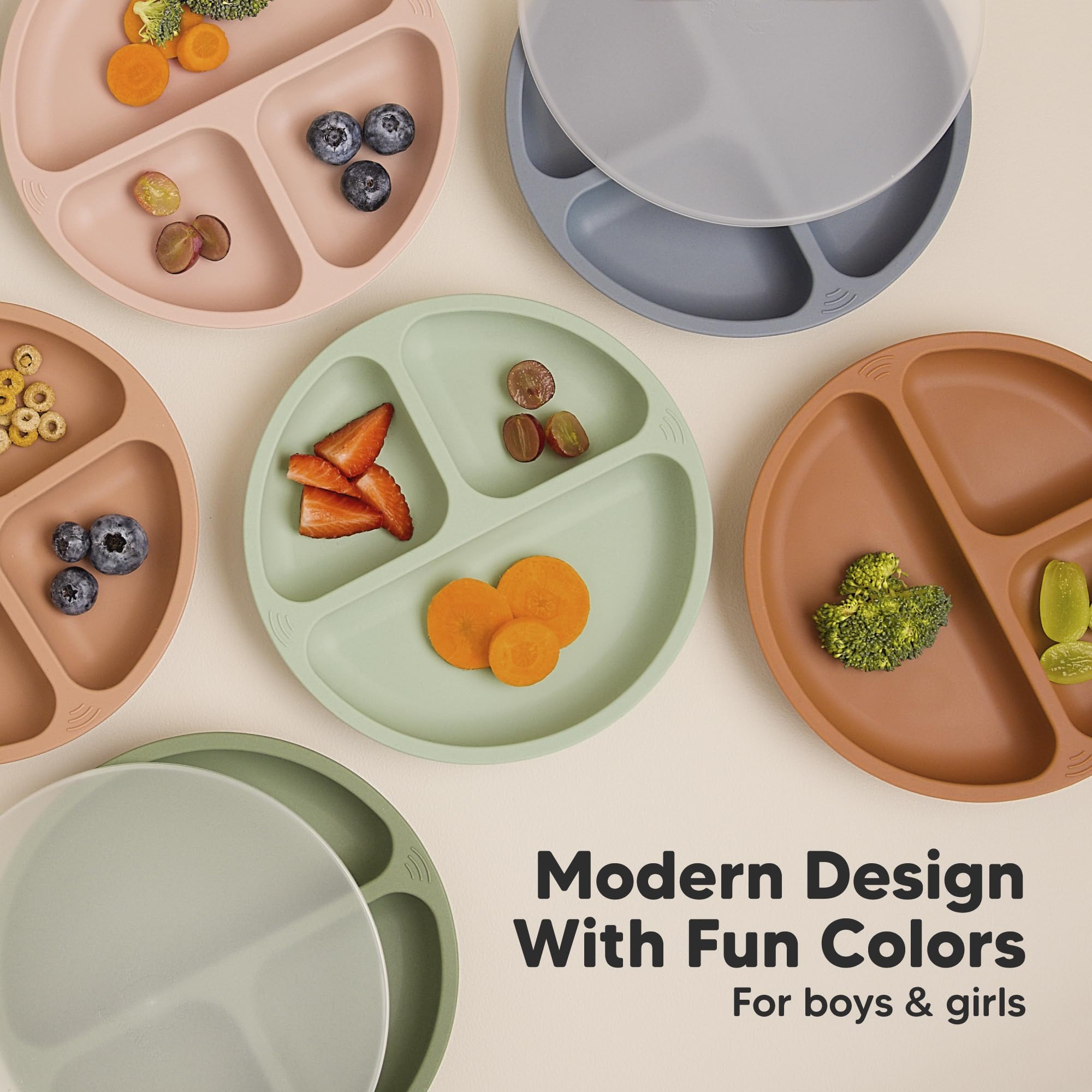 KeaBabies durable-unbreakable-plate withstands daily use while retaining color.