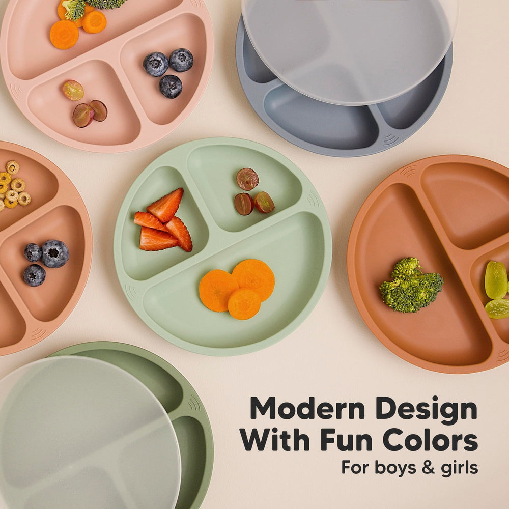 KeaBabies durable-unbreakable-plate withstands daily use while retaining color.
