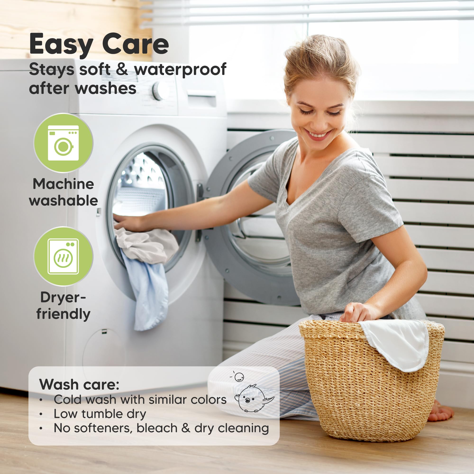 KeaBabies Universal fit works with oval, hourglass, rectangle bassinet pads