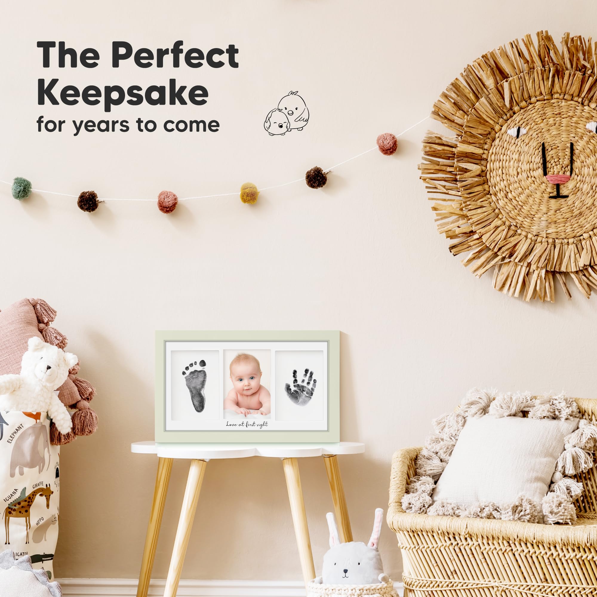 KeaBabies Easy 3.5 by 5 inch Ink Pad fits newborn prints