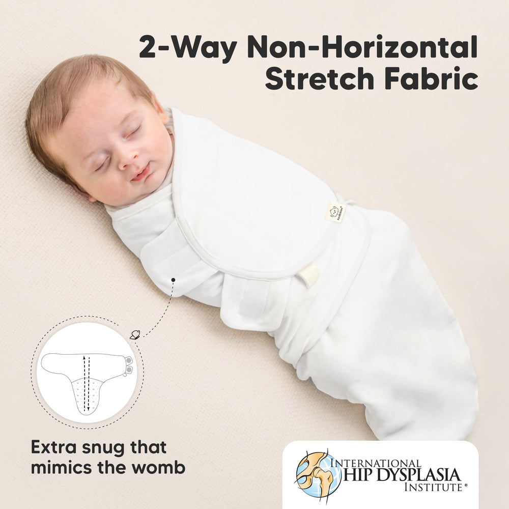 KeaBabies Easy 4-Step Swaddle Daffodil for quick, secure wrapping