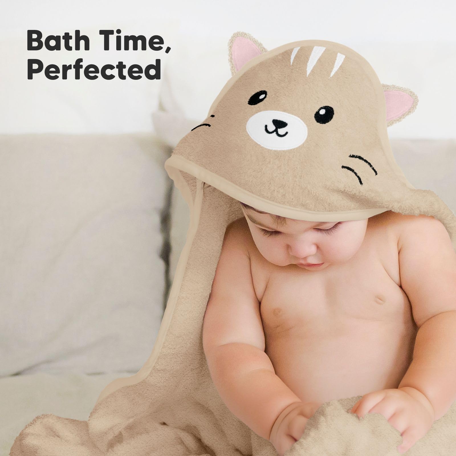 KeaBabies easy-care towel supports quick drying after baths