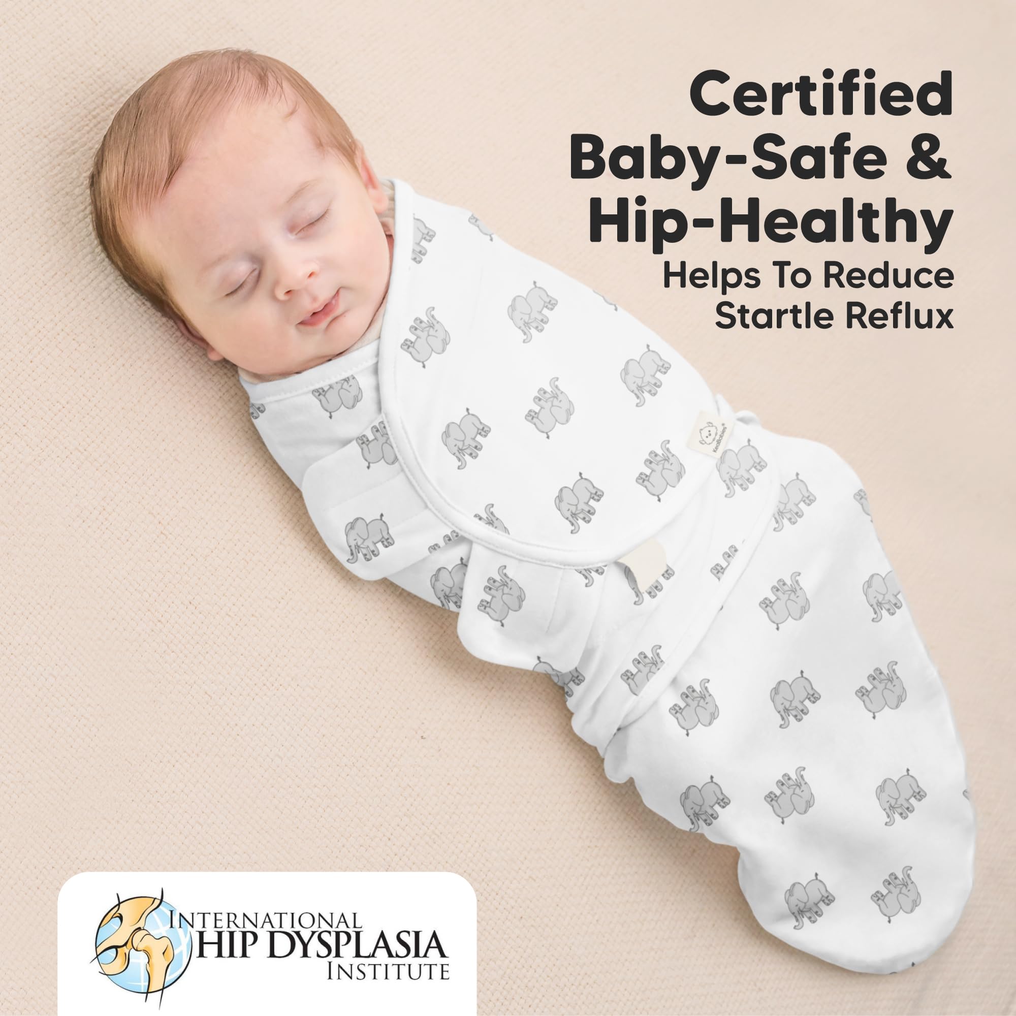 KeaBabies easy diaper-change zipper view for night-time access.