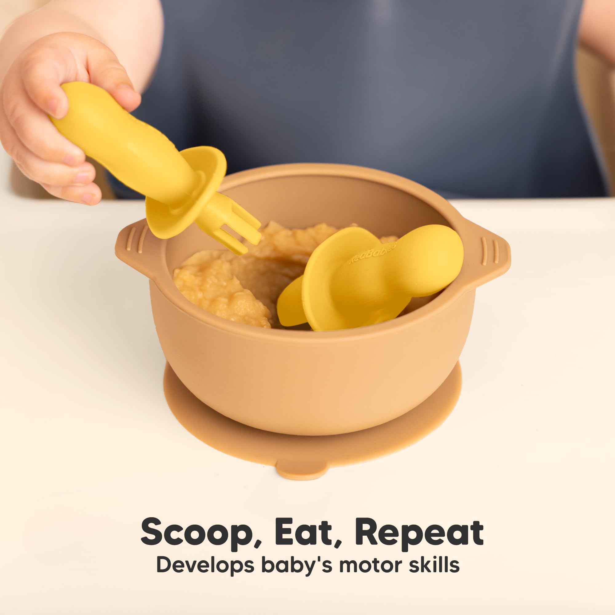 KeaBabies easy-to-hold utensils for tiny hands