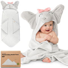 KeaBabies Ella hooded towel offers soft comfort for newborns after bath