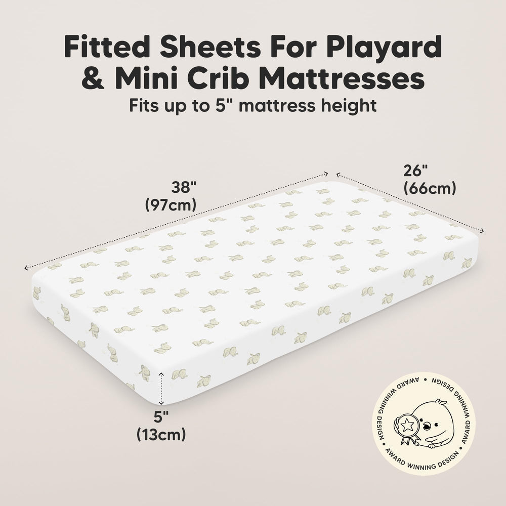 KeaBabies Elly pack n play mattress cover protects surface while remaining soft.