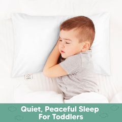 KeaBabies envelope closure detail ensures quick, secure pillow changes.