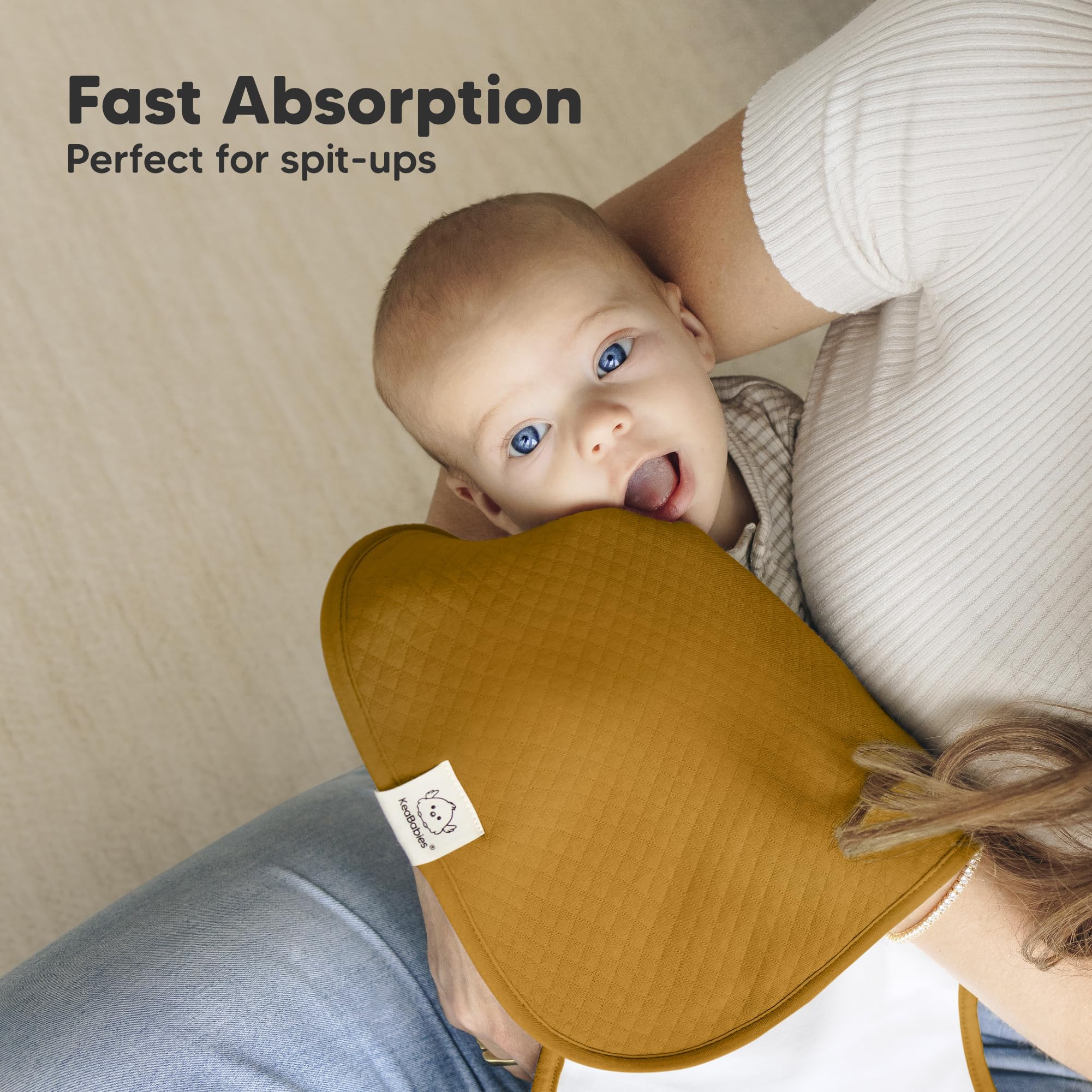KeaBabies ergonomic figure-8 design for snug shoulder fit