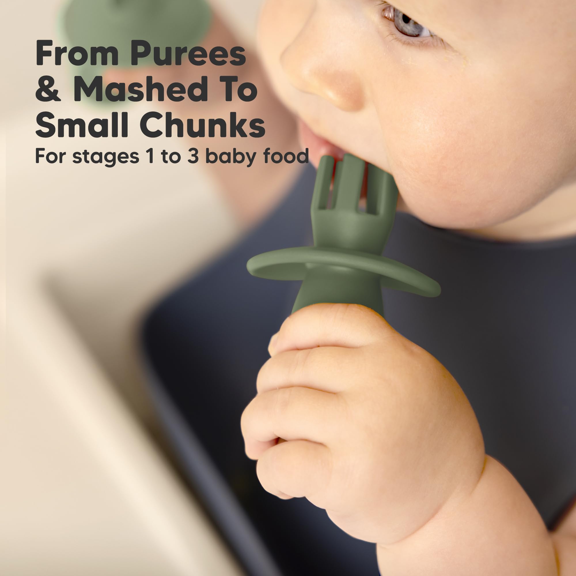 KeaBabies four-pack promotes independent eating with durable silicone.