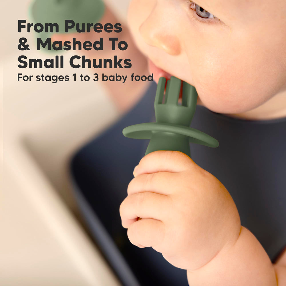 KeaBabies four-pack promotes independent eating with durable silicone.