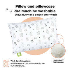 KeaBabies ergonomic toddler pillow neck support for comfy rest