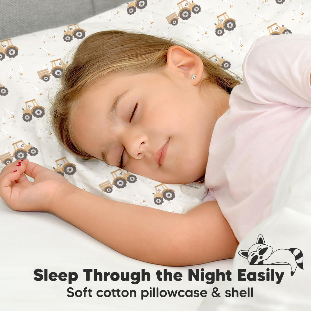 KeaBabies ergonomic toddler pillow offers gentle neck support for travel and naps