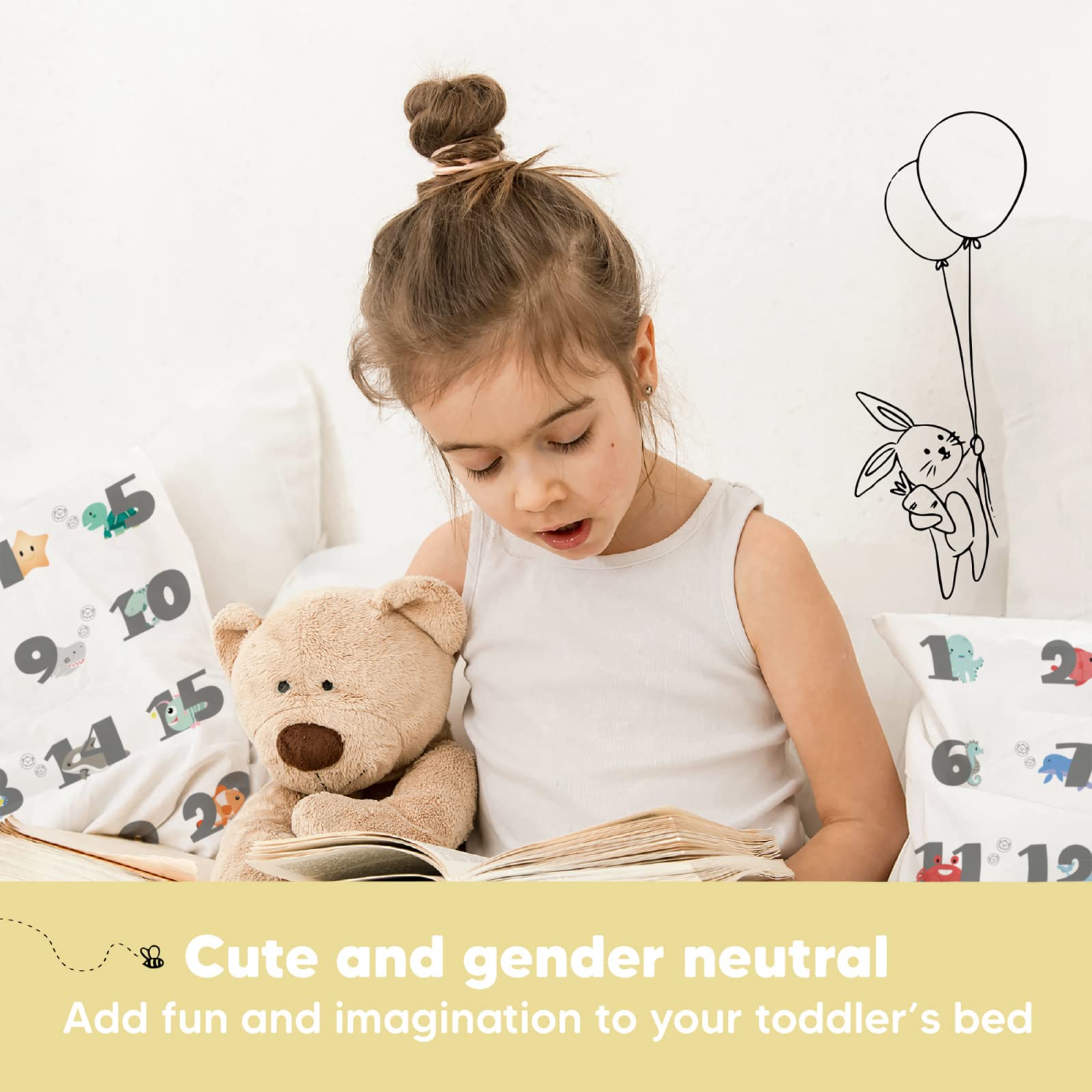 KeaBabies ergonomic toddler-support pillow promoting comfortable head and neck rest.