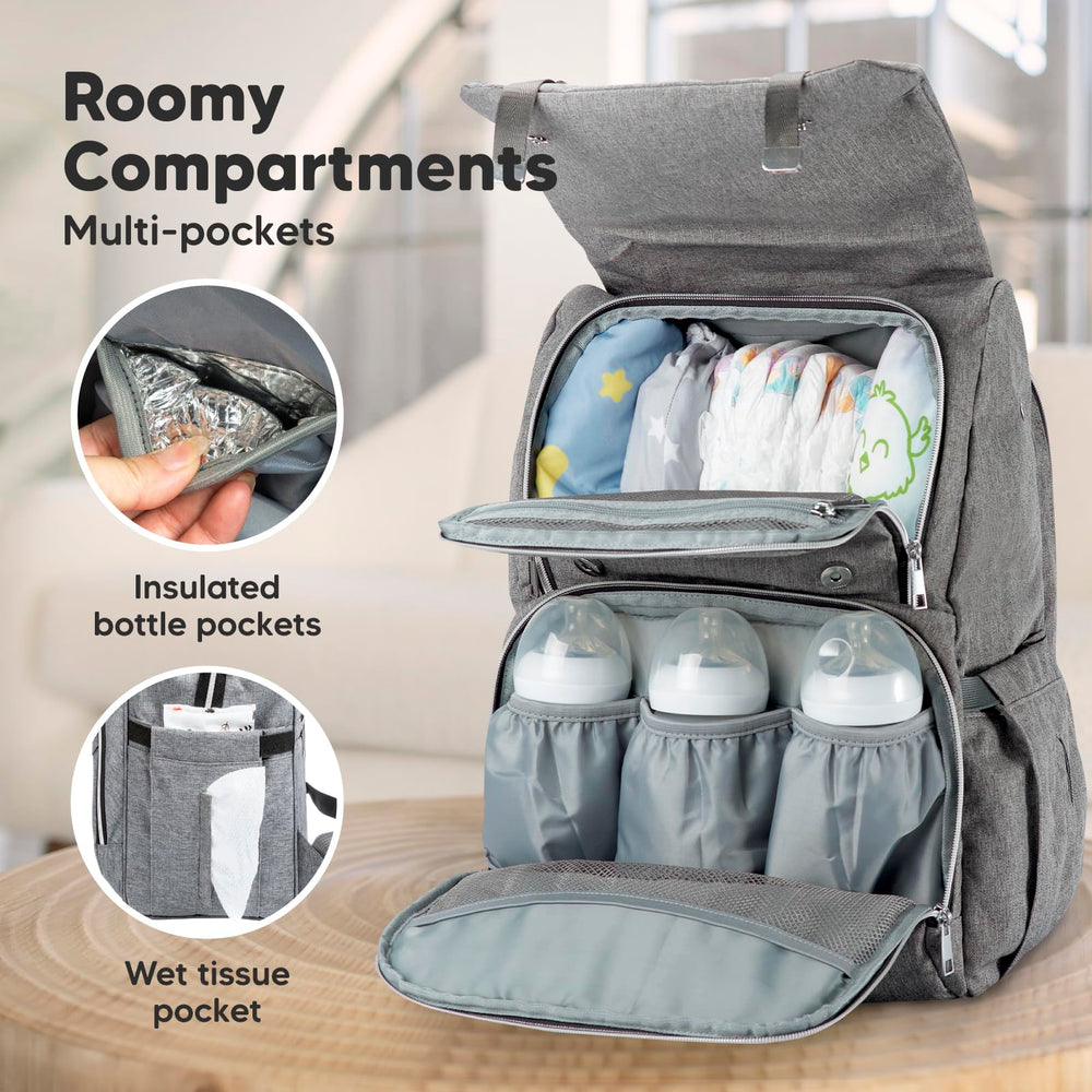 KeaBabies Explorer side pockets enable quick access to essentials on the go.