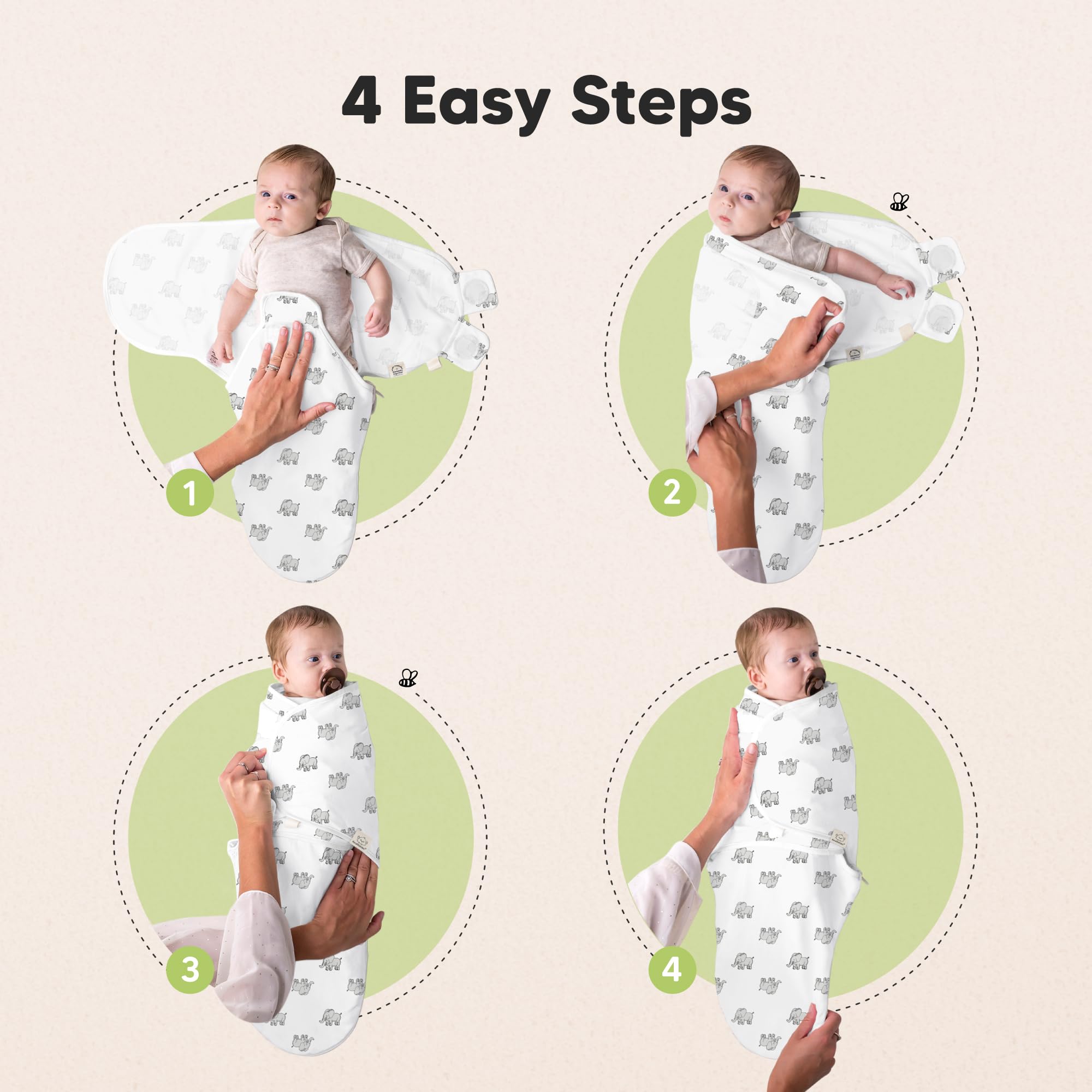 KeaBabies fabtech 2-way stretch knit highlights durability and comfort.