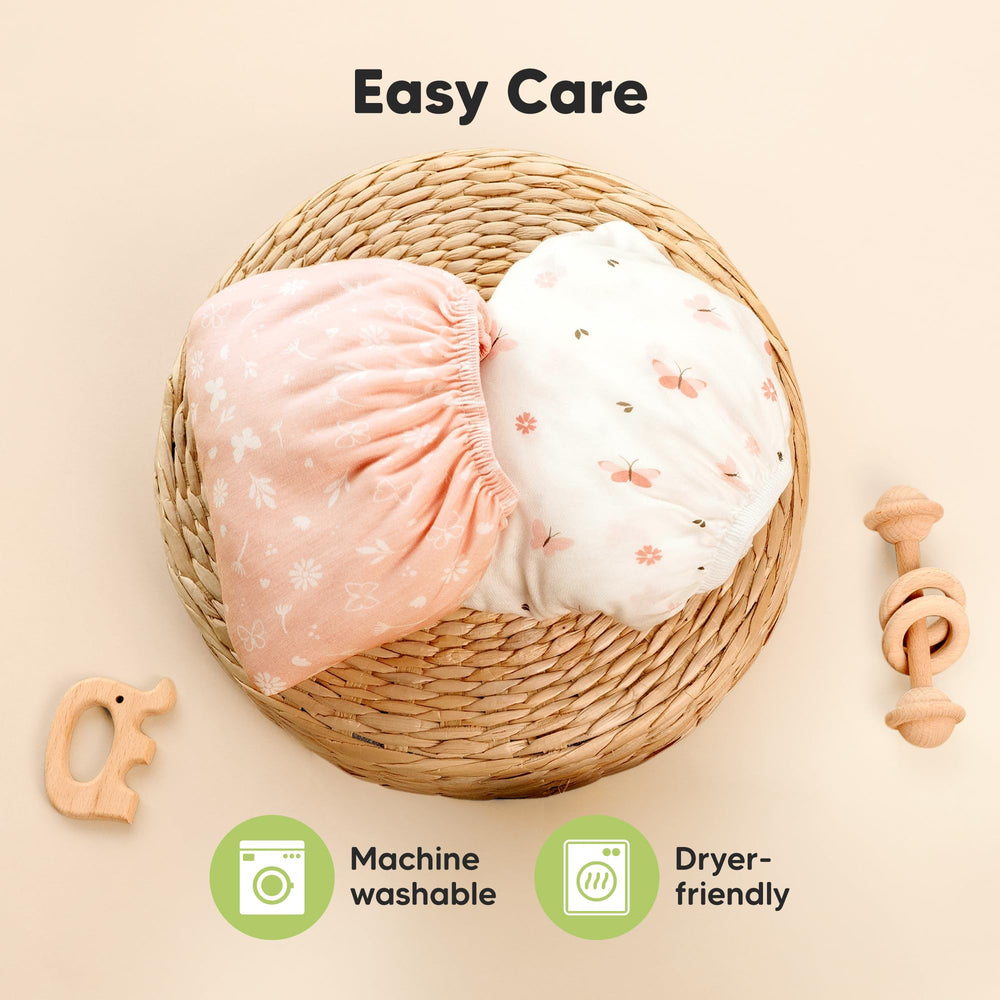 KeaBabies fit-up-to-5-inch-mattress: compatible with compact pack n play bases.