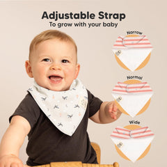 KeaBabies bandana bib with fleece lining offers absorbent day-long drool protection