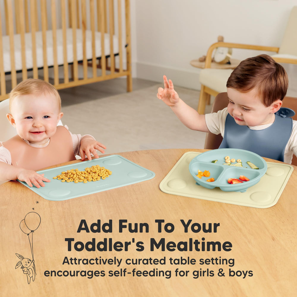 KeaBabies food-grade BPA-free silicone keeps meals safe and enjoyable.