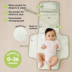 KeaBabies Fox Vale large changing area for newborn diapering.