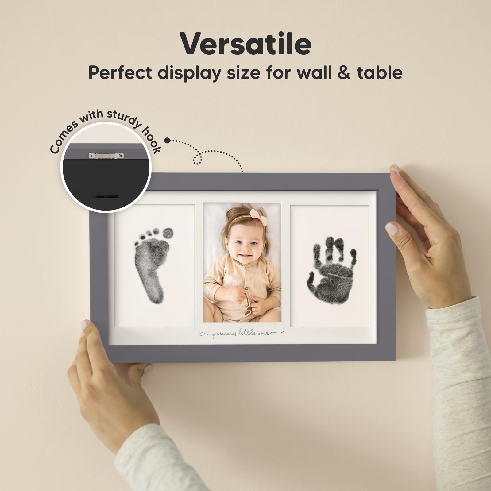 KeaBabies frame display ready for nursery wall or shelf