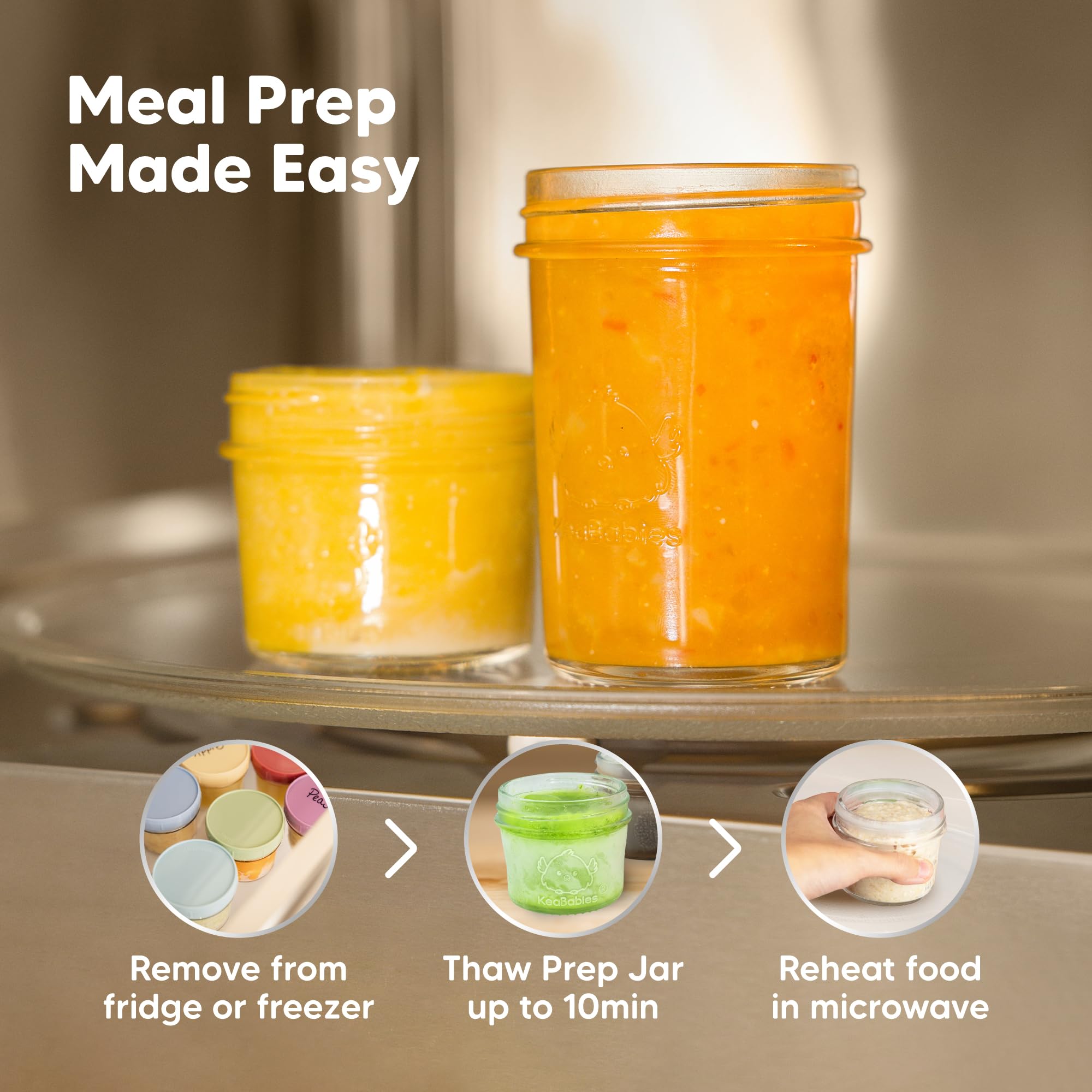 KeaBabies leak-proof design supports on-the-go snacking