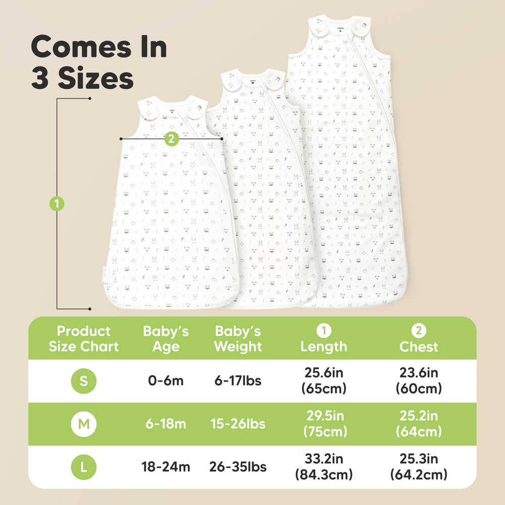 KeaBabies front-zip design enables easy diaper changes.
