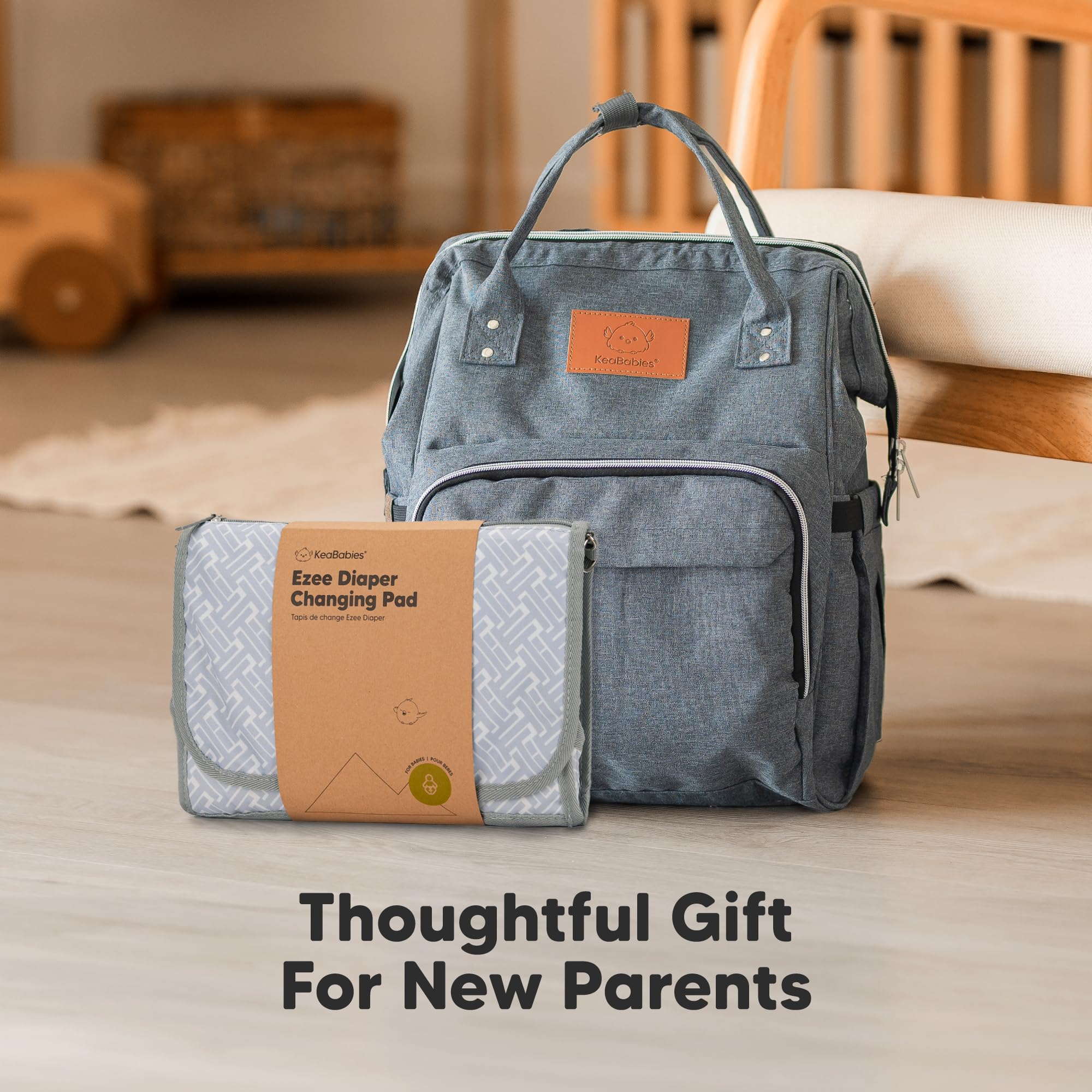 KeaBabies gray mod color adds subtle style to travel gear.