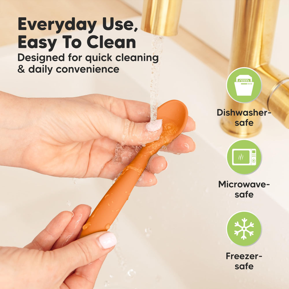 KeaBabies gender-neutral spoons suit all babies during weaning.