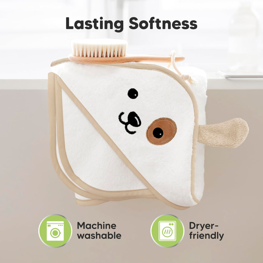 KeaBabies hooded towel gentle on sensitive skin.