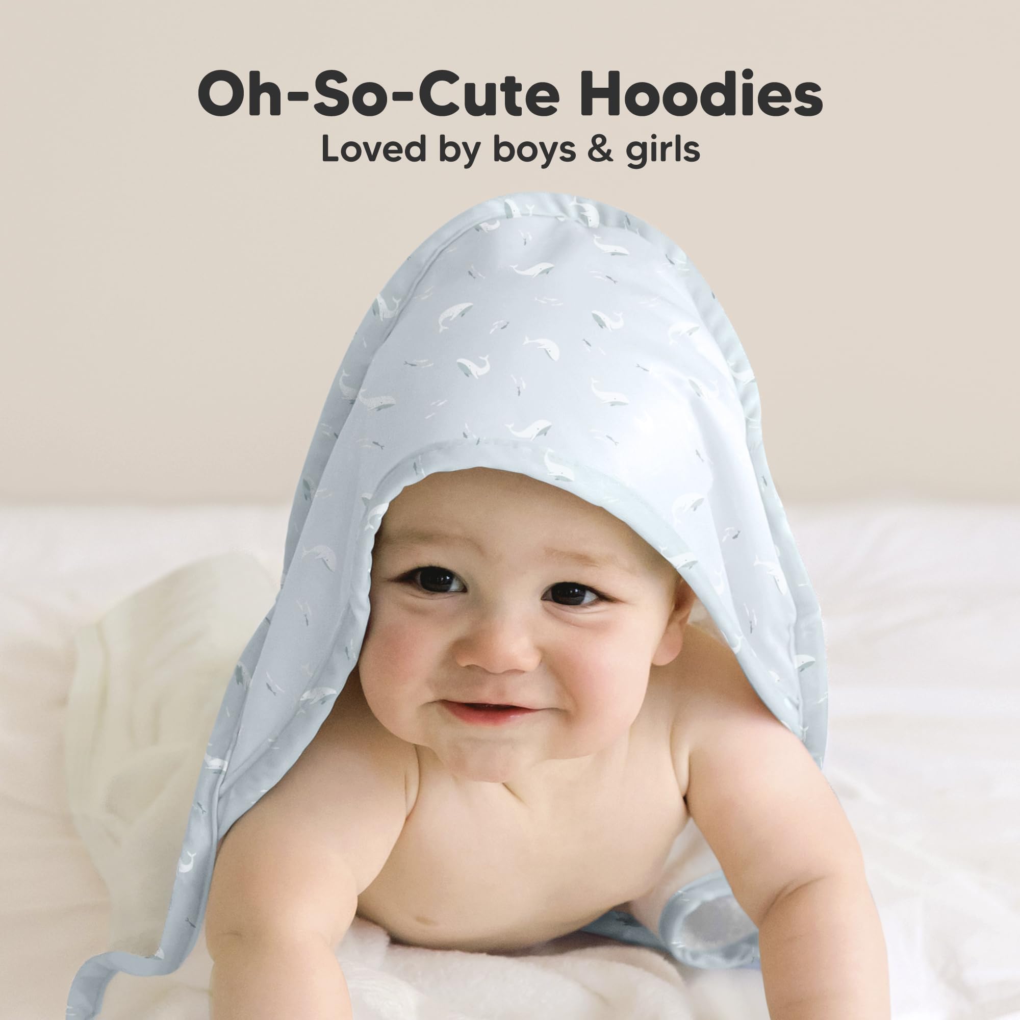 KeaBabies towel helps keep toddlers dry on chilly mornings.